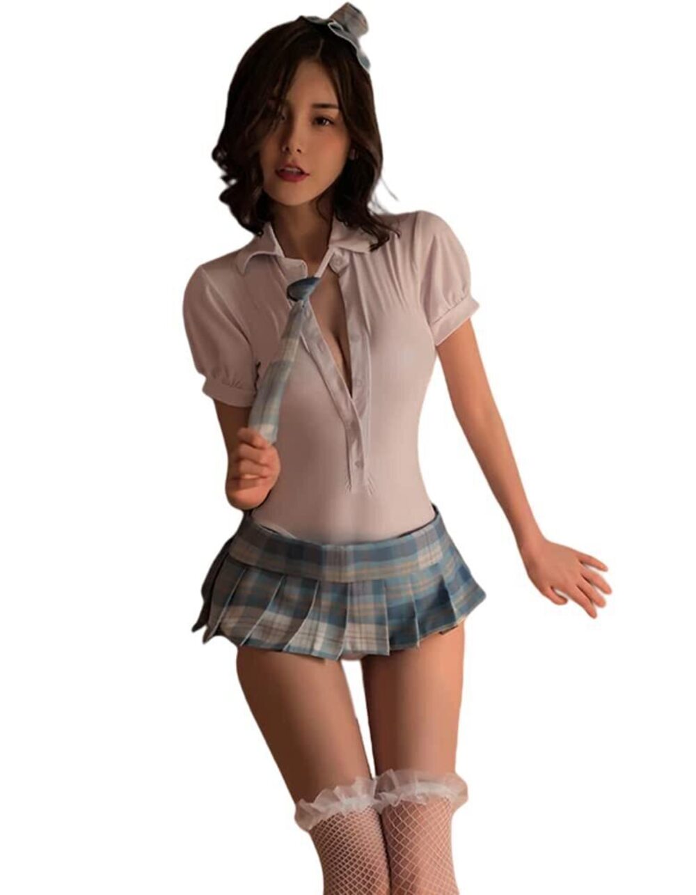 5687 Sexy Schoolgirl Outfit Lingerie Set Lolita Cosplay Dress Anime Senpai